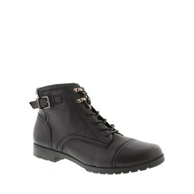 Black 'Raleigh' ladies ankle boots